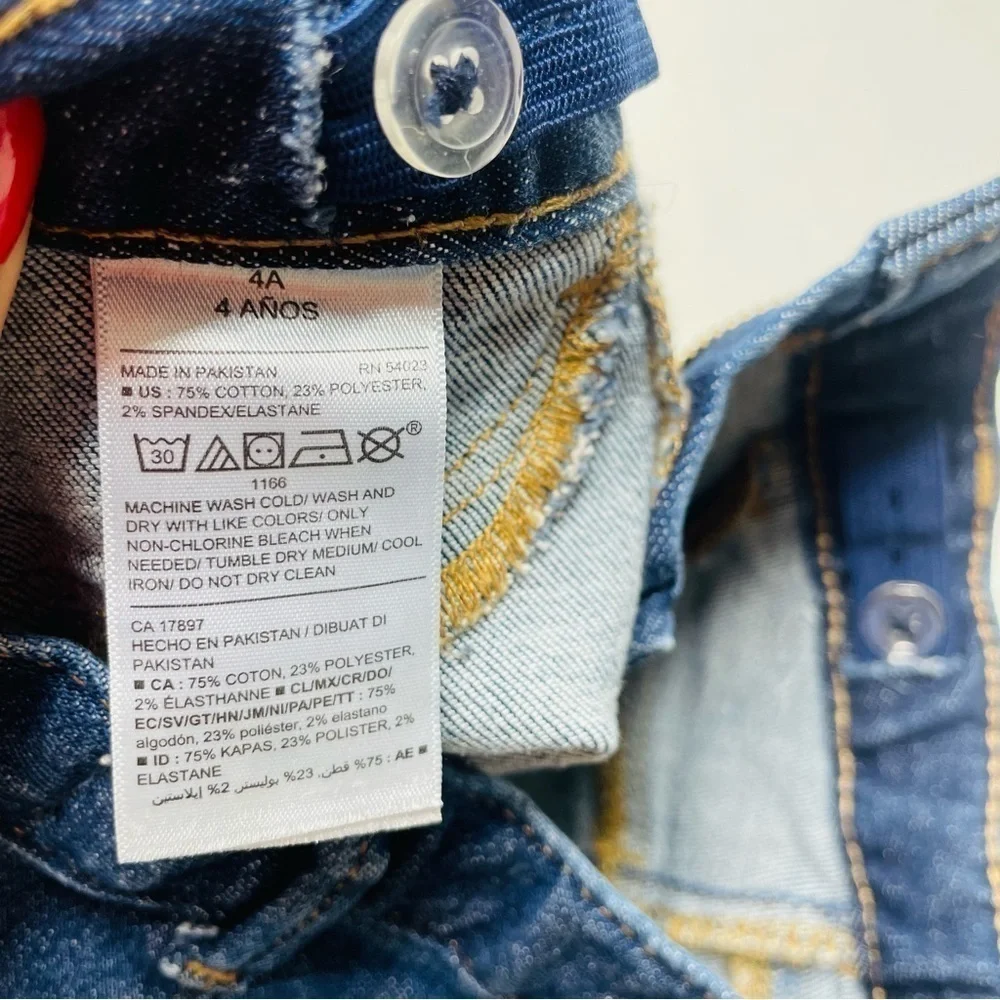 Old Navy Ballerina Heart Raw Hem Denim Jeans